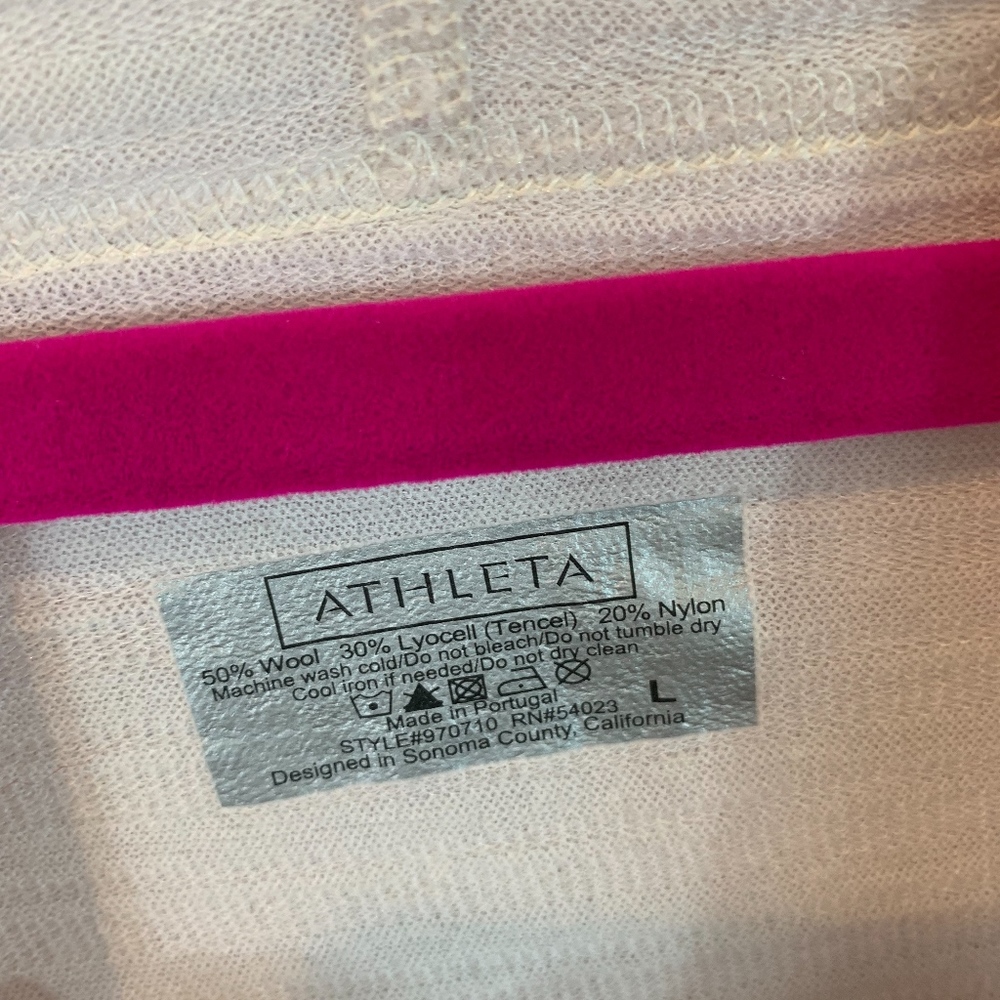 Athleta light V-neck Hoodie L - Picture 5 of 6